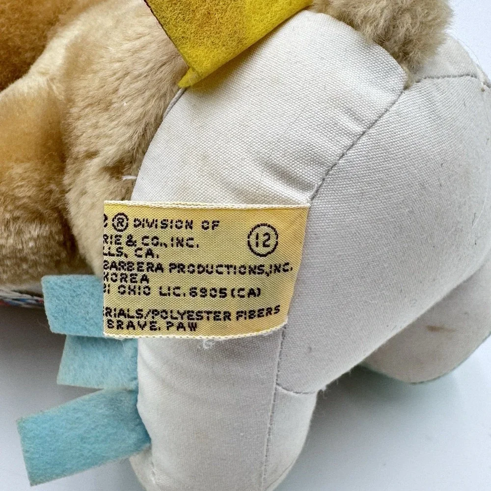 VTG 1985 Applause Hanna Barbera PAW PAWS Brave‎ Paw Indian Bear Stuffed Plush 9
